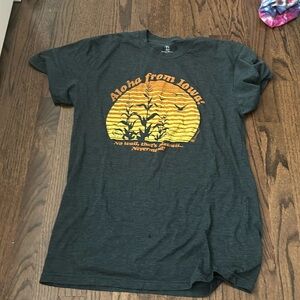 Black Iowa tee